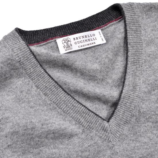  브루넬로 쿠치넬리 스웨터 i246073 GRAY - BRUNELLO CUCINELLI