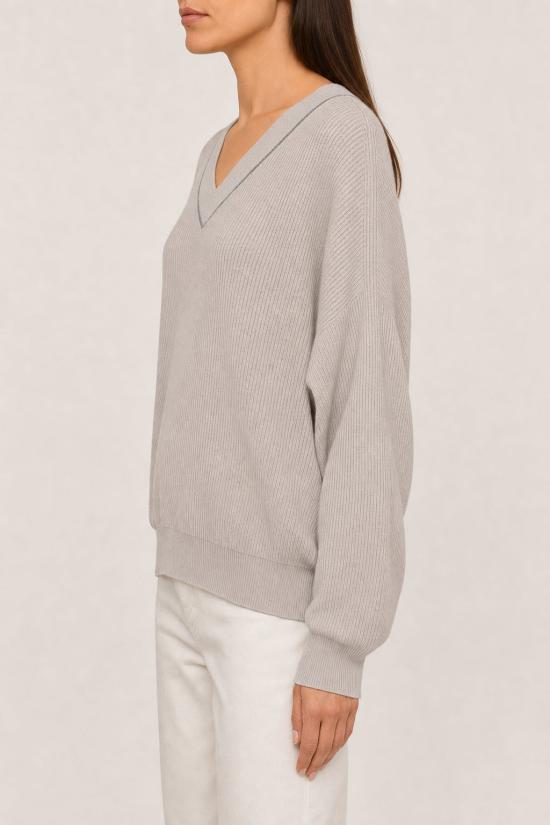  브루넬로 쿠치넬리 스웨터 i261784 GRAY - BRUNELLO CUCINELLI