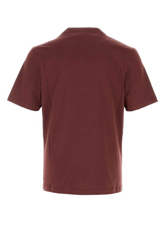 26FW 브루넬로 쿠치넬리 코튼 저지 크루넥 티셔츠 M0B138440 CGL17 Burgundy - BRUNELLO CUCINELLI