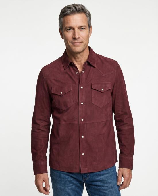  브루넬로 쿠치넬리 자켓 i240337 BURGUNDY - BRUNELLO CUCINELLI