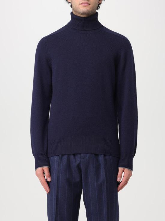  브루넬로 쿠치넬리 스웨터 i230708 NAVY - BRUNELLO CUCINELLI