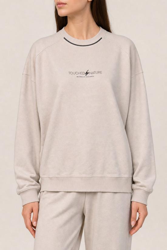  브루넬로 쿠치넬리 긴팔 티셔츠 i254642 BEIGE