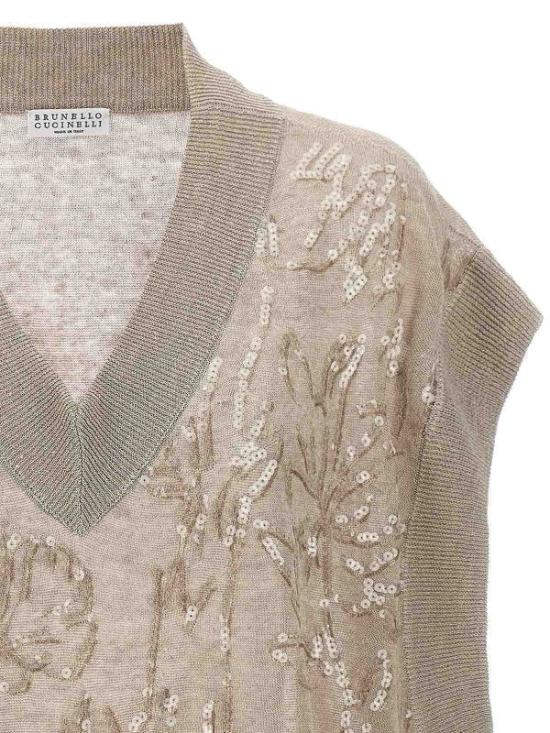  브루넬로 쿠치넬리 스웨터 i261958 BEIGE - BRUNELLO CUCINELLI