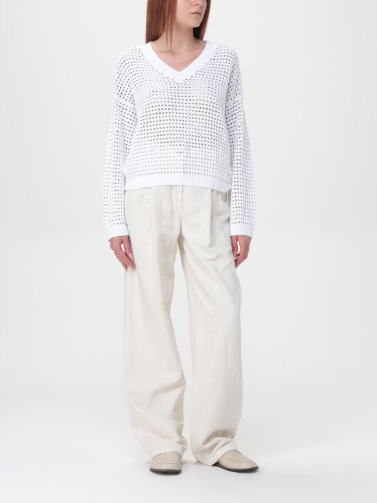  브루넬로 쿠치넬리 스웨터 i262708 WHITE - BRUNELLO CUCINELLI
