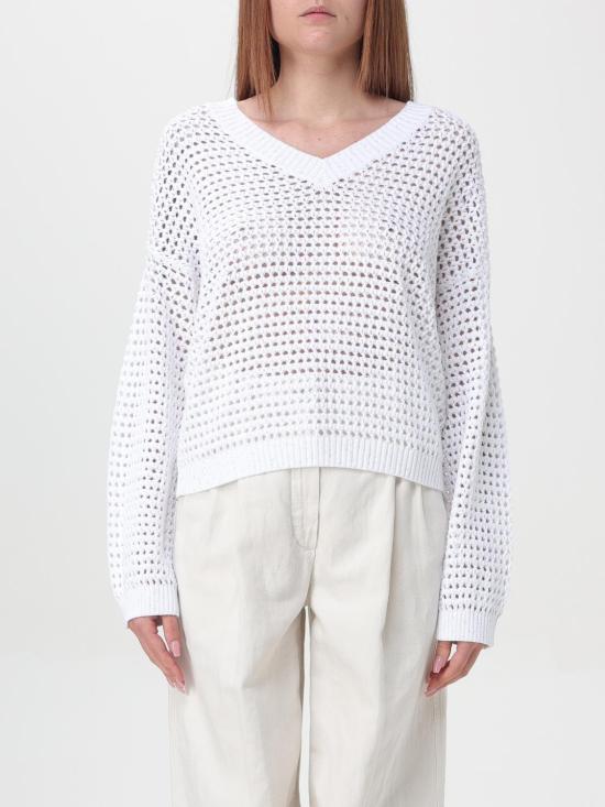  브루넬로 쿠치넬리 스웨터 i262708 WHITE