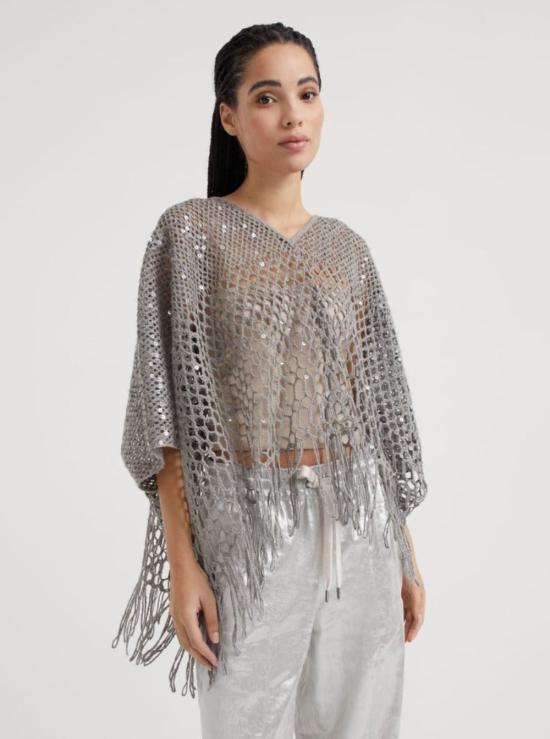  브루넬로 쿠치넬리 스웨터 i262452 GREY - BRUNELLO CUCINELLI