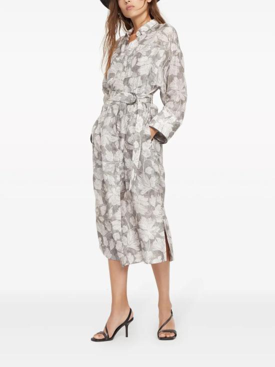  브루넬로 쿠치넬리 셔츠 i254361 GRAY - BRUNELLO CUCINELLI