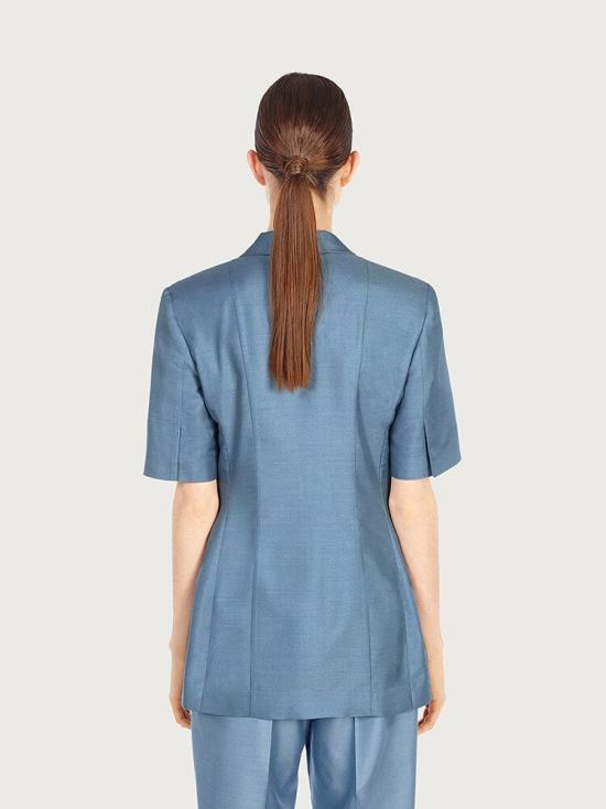  살바토레 페라가모 자켓 8057553445521 BLUE - SALVATORE FERRAGAMO