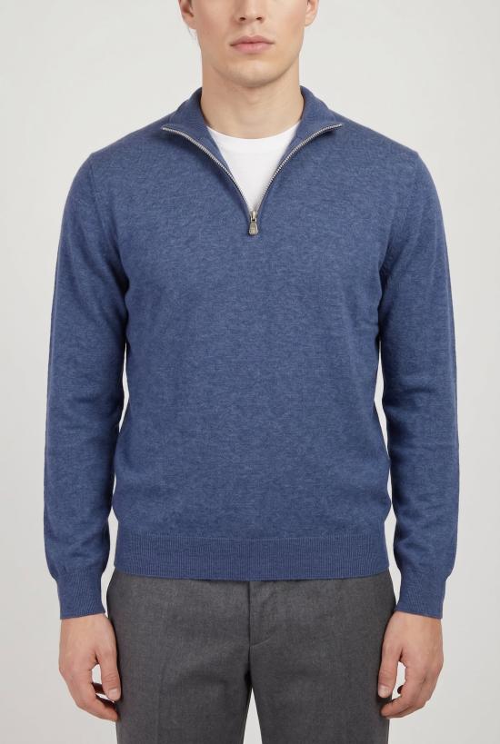  브루넬로 쿠치넬리 스웨터 i265490 DENIM BLUE