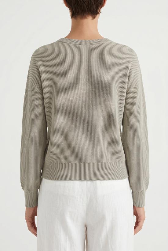  브루넬로 쿠치넬리 스웨터 i261619 GREY - BRUNELLO CUCINELLI