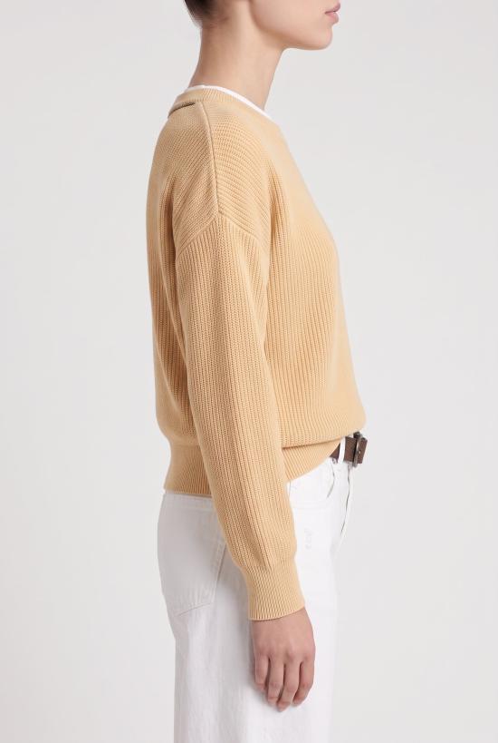  브루넬로 쿠치넬리 스웨터 i261605 YELLOW - BRUNELLO CUCINELLI