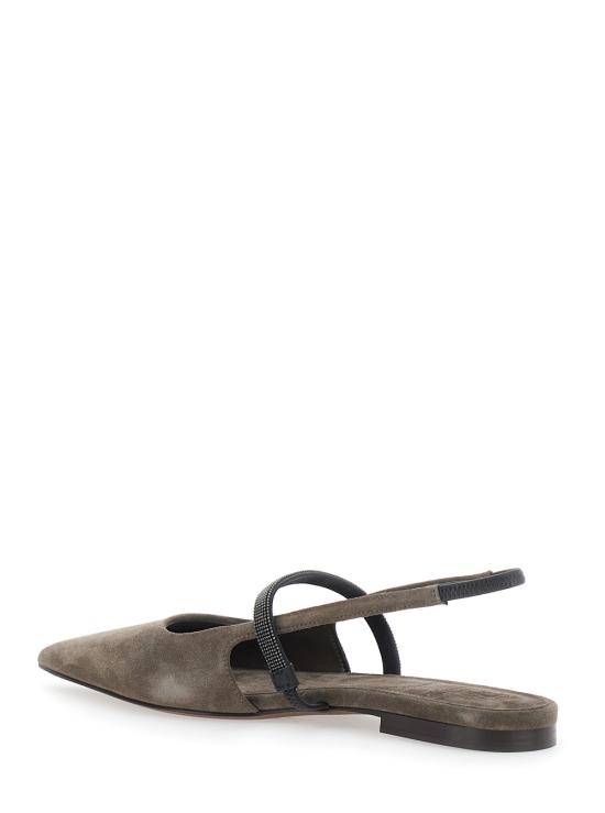 26FW 브루넬로 쿠치넬리 플랫 슈즈 MZSFC2500C8769 Brown - BRUNELLO CUCINELLI