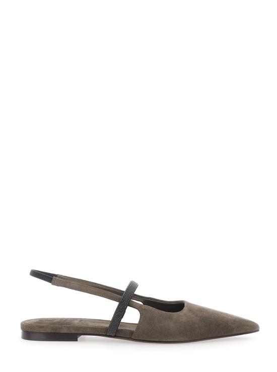 26FW 브루넬로 쿠치넬리 플랫 슈즈 MZSFC2500C8769 Brown