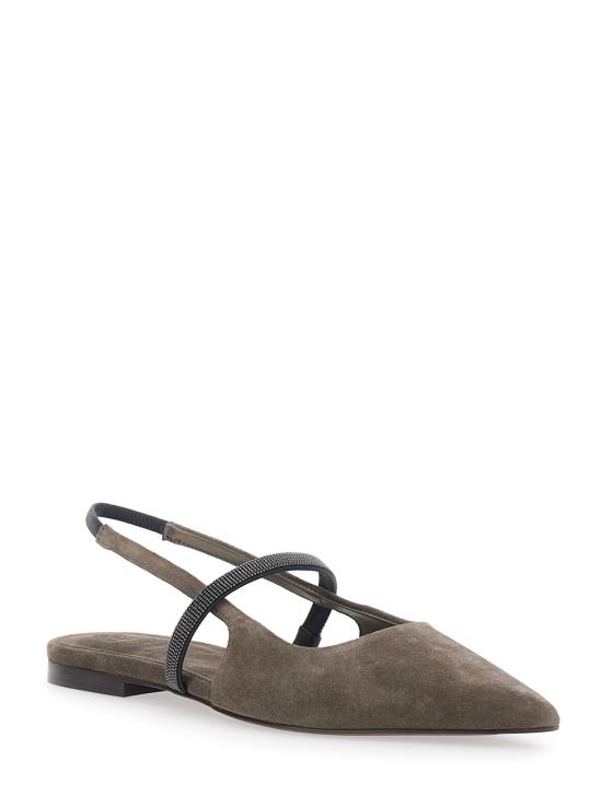 26FW 브루넬로 쿠치넬리 플랫 슈즈 MZSFC2500C8769 Brown - BRUNELLO CUCINELLI