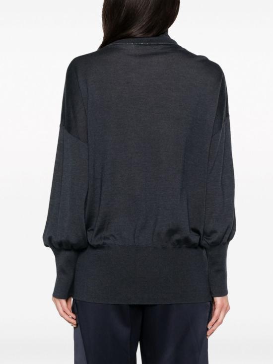  브루넬로 쿠치넬리 스웨터 i192695 NAVY - BRUNELLO CUCINELLI