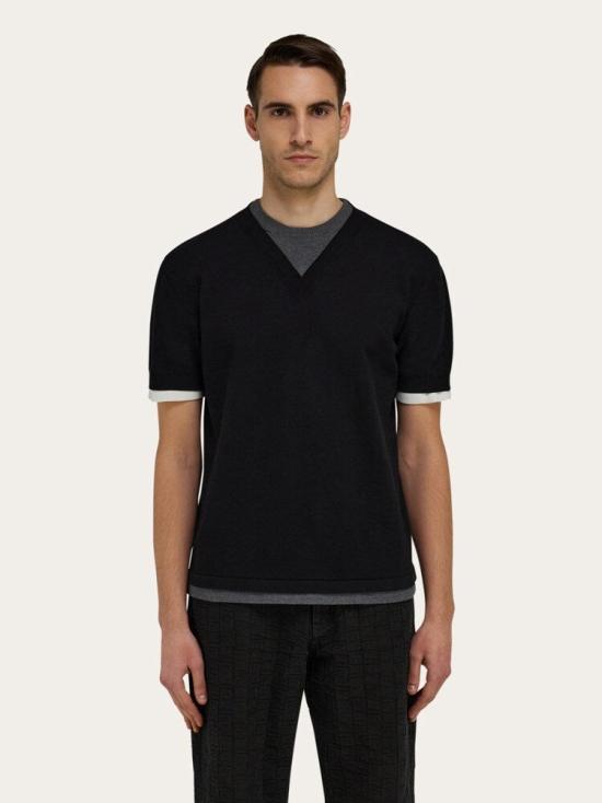  살바토레 페라가모 스웨터 i266904 BLACK - SALVATORE FERRAGAMO