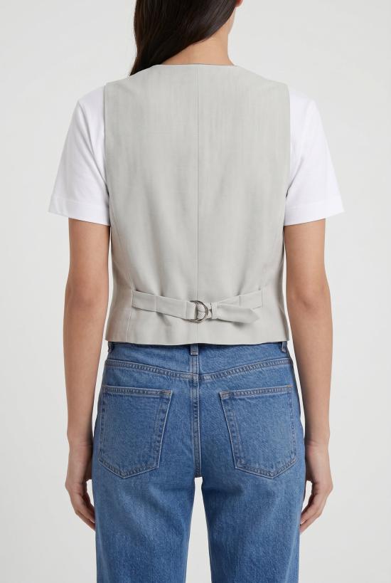  브루넬로 쿠치넬리 베스트 i263355 GREY - BRUNELLO CUCINELLI