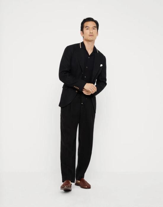  브루넬로 쿠치넬리 자켓 i114391 BLACK - BRUNELLO CUCINELLI