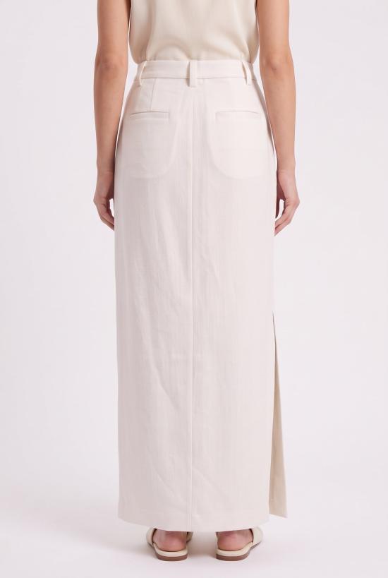  브루넬로 쿠치넬리 스커트 i200194 WHITE - BRUNELLO CUCINELLI