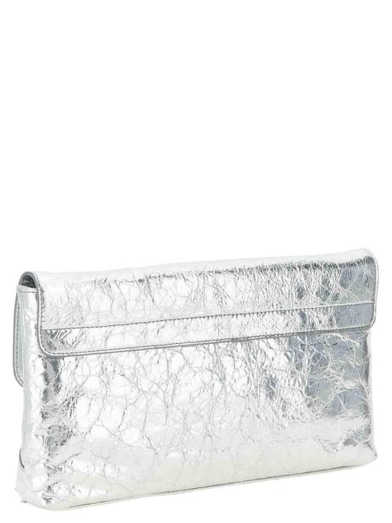 26FW 발렌시아가 르 시티 메탈 램스킨 클러치 8733862AA9R8122 SILVER - BALENCIAGA