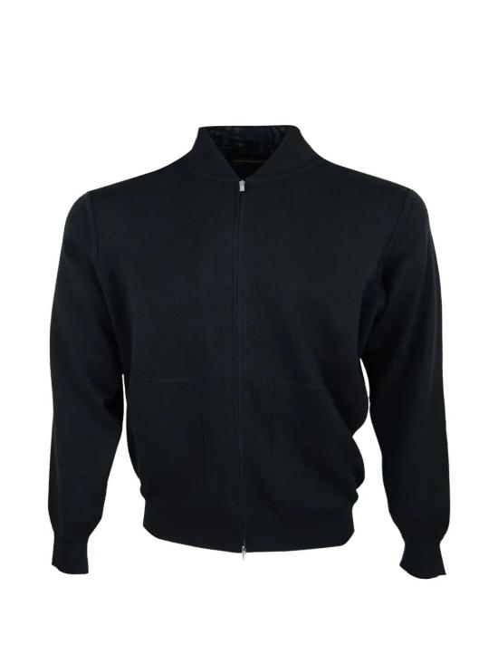 26FW 필리포 드 로렌티스 집업 니트 BZ1ML RM16F 990 BLACK