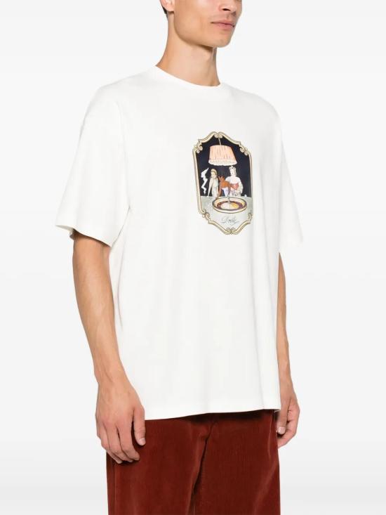 26FW 드롤드무슈 반팔 티셔츠 M TS355 CO002 OW OW OFF WHITE - DROLE DE MONSIEUR