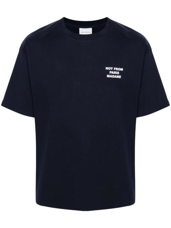26FW 드롤드무슈 반팔 티셔츠 M TS203 CO002 NY NY NAVY