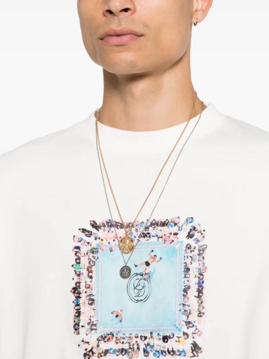 26FW 드롤드무슈 반팔 티셔츠 M TS343 CO002 OW OW OFF WHITE - DROLE DE MONSIEUR