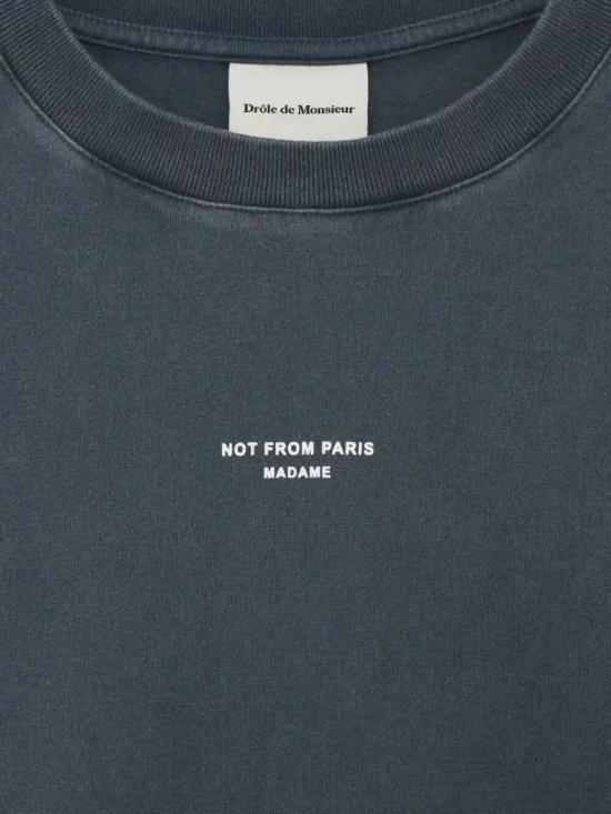 26FW 드롤드무슈 반팔 티셔츠 M TS202 CO248 DGR DGR DARK GREY - DROLE DE MONSIEUR