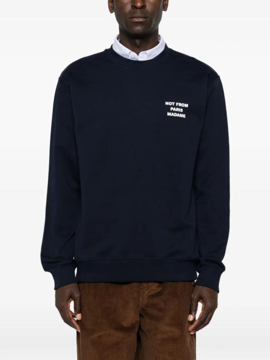 26FW 드롤드무슈 후드 티셔츠 M SW149 CO127 NY NY NAVY - DROLE DE MONSIEUR