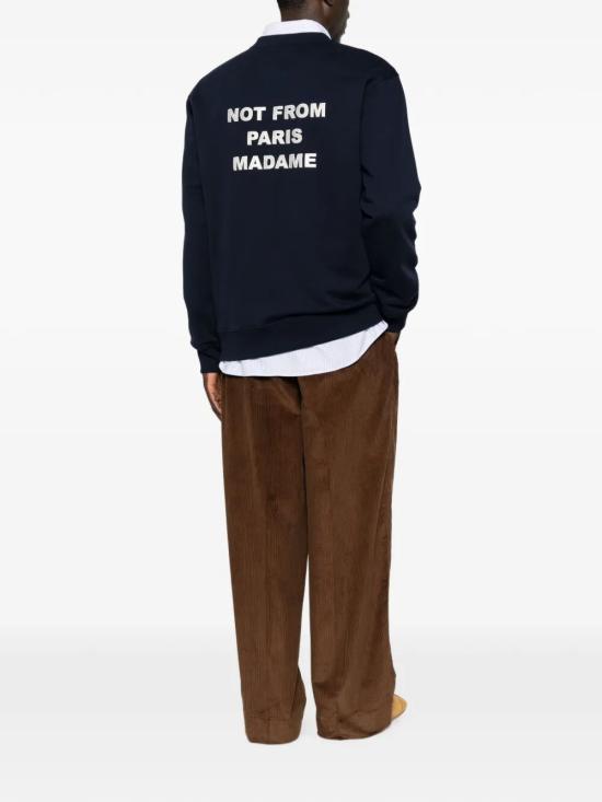 26FW 드롤드무슈 후드 티셔츠 M SW149 CO127 NY NY NAVY - DROLE DE MONSIEUR