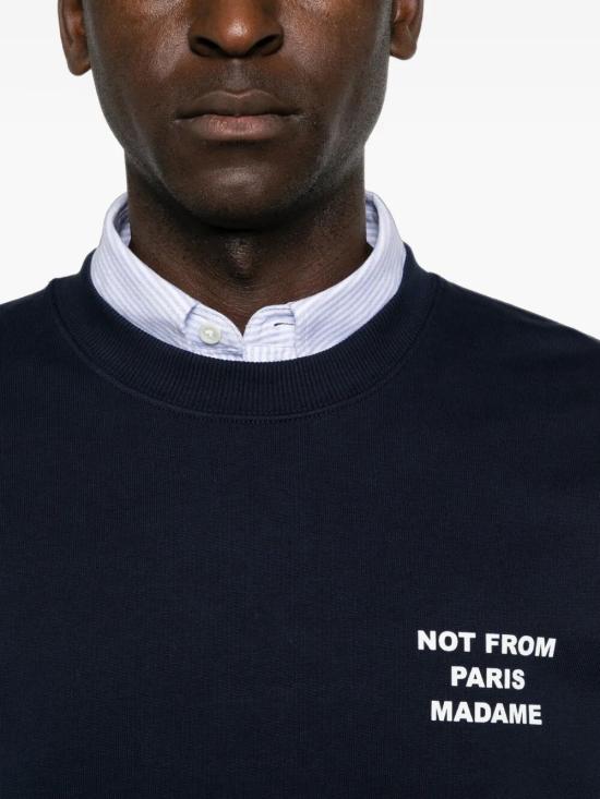 26FW 드롤드무슈 후드 티셔츠 M SW149 CO127 NY NY NAVY - DROLE DE MONSIEUR