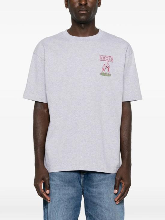 26FW 드롤드무슈 반팔 티셔츠 M TS342 CO248 HGRE HGRE HEATHER GREY - DROLE DE MONSIEUR