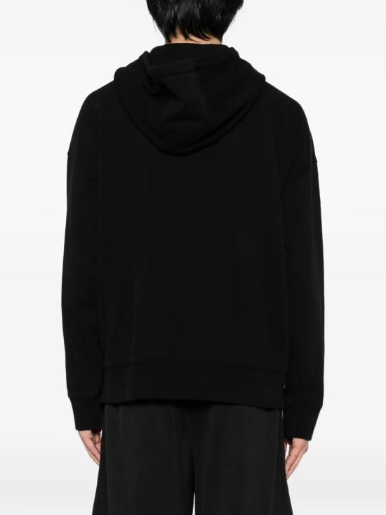 26FW 메종키츠네 폭스 헤드 지퍼 오버사이즈 후드 자켓 PM02138KM0340 P199 BLACK - MAISON KITSUNE