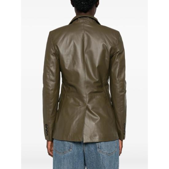 26FW 딸리아토레 가죽 자켓 CHI26 02 SOPHIE OLIVE GREEN - TAGLIATORE
