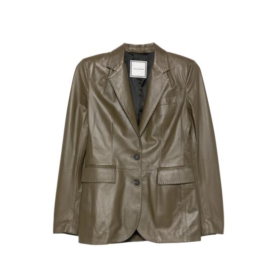 26FW 딸리아토레 가죽 자켓 CHI26 02 SOPHIE OLIVE GREEN