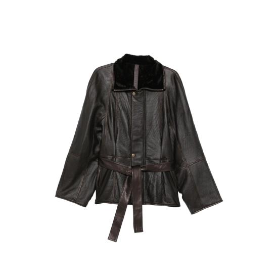 26FW 페타르 페트로브 가죽 자켓 JL01801 F26LJ1 9958 BROWN