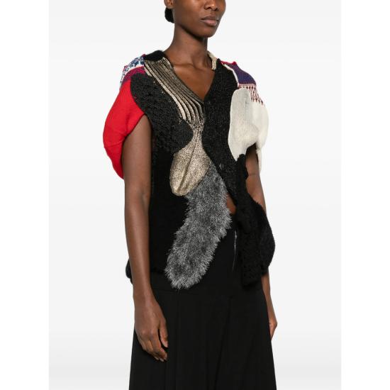26FW 와타나베 준야 가디건 JR N021 MULTI BLACK RED - JUNYA WATANABE