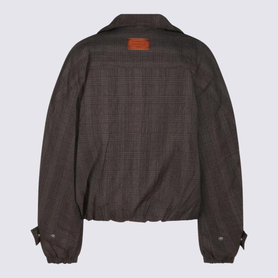 26FW 아크네 스튜디오 자켓 A90740 AHB BROWN BLACK - ACNE STUDIOS