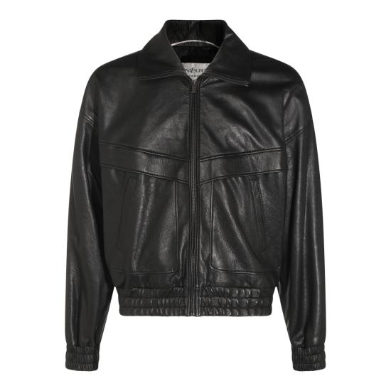 26FW 생로랑 버블 램스킨 재킷 847967 YCNF21000 BLACK