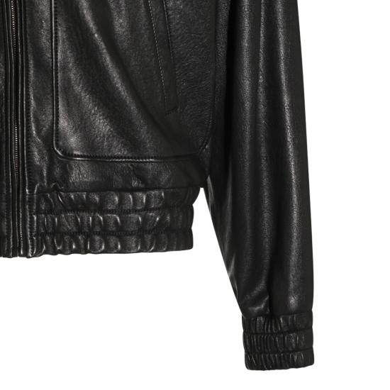 26FW 생로랑 버블 램스킨 재킷 847967 YCNF21000 BLACK - SAINT LAURENT