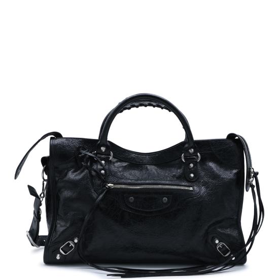 26FW 발렌시아가 르 시티 백 미디움 865760 2ACLR1000 BLACK