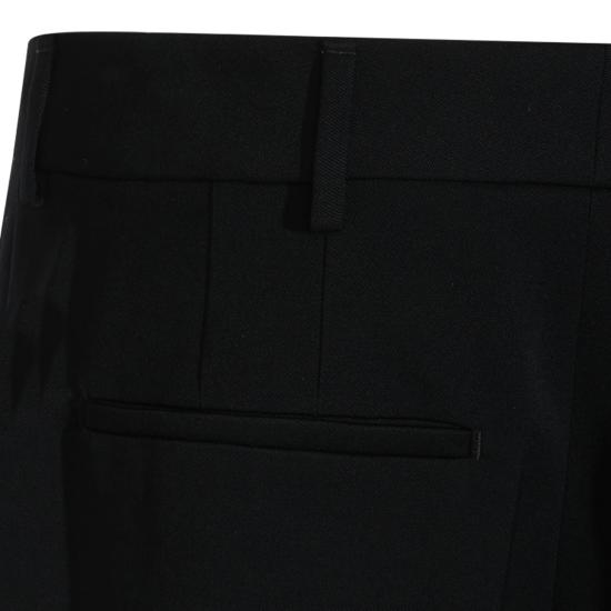 26FW 생로랑 플루이드 그레인 드 푸드르 포멀 슬랙스 A000O7 Y7E631000 BLACK - SAINT LAURENT