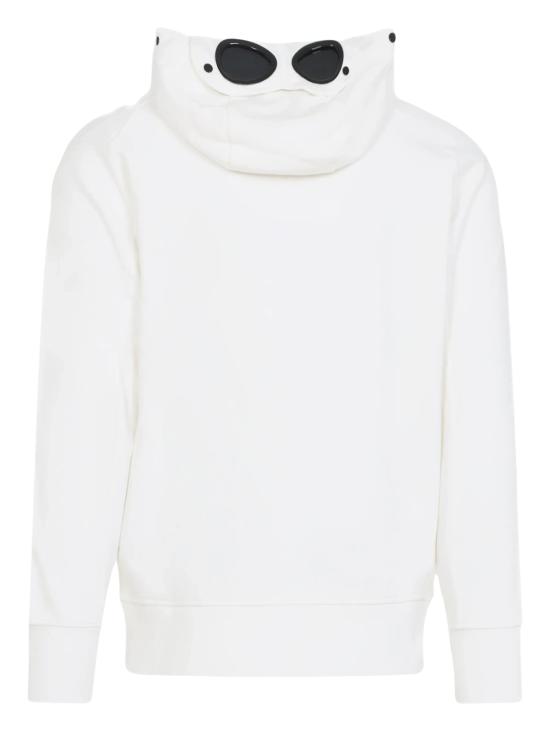 26FW 씨피 컴퍼니 다이애그널 레이즈드 플리스 고글 스웨트셔츠 RCCMSS715A 005086W103 WHITE - C.P. COMPANY