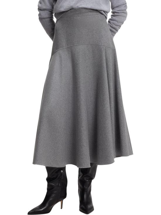 26FW 보스 미디 스커트 50568806 081 GREY - BOSS