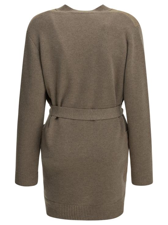 26FW 막스마라 니트웨어 울과 캐시미어 혼방 니트 가디건 (베이지색) - MAX MARA