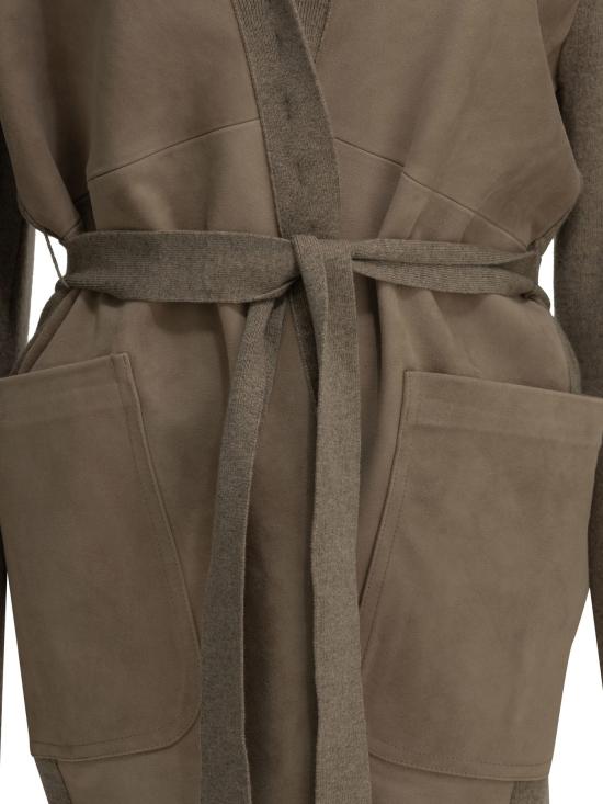 26FW 막스마라 니트웨어 울과 캐시미어 혼방 니트 가디건 (베이지색) - MAX MARA