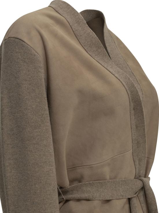 26FW 막스마라 니트웨어 울과 캐시미어 혼방 니트 가디건 (베이지색) - MAX MARA