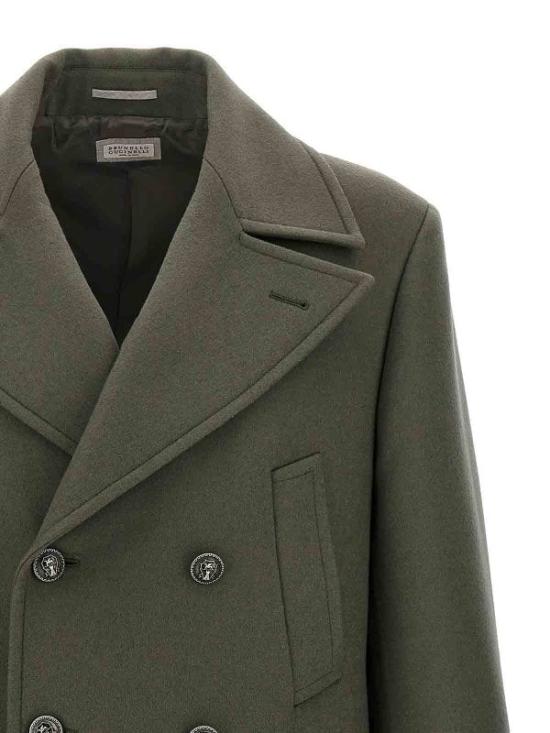  브루넬로 쿠치넬리 코트 i212080 GREEN - BRUNELLO CUCINELLI