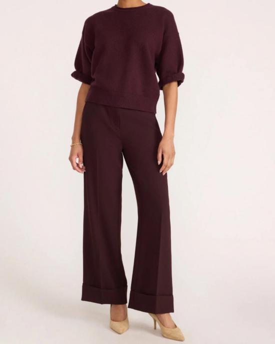  브로슈 워커 스웨터 올리브 스웨트셔츠 가지색 - BROCHU WALKER